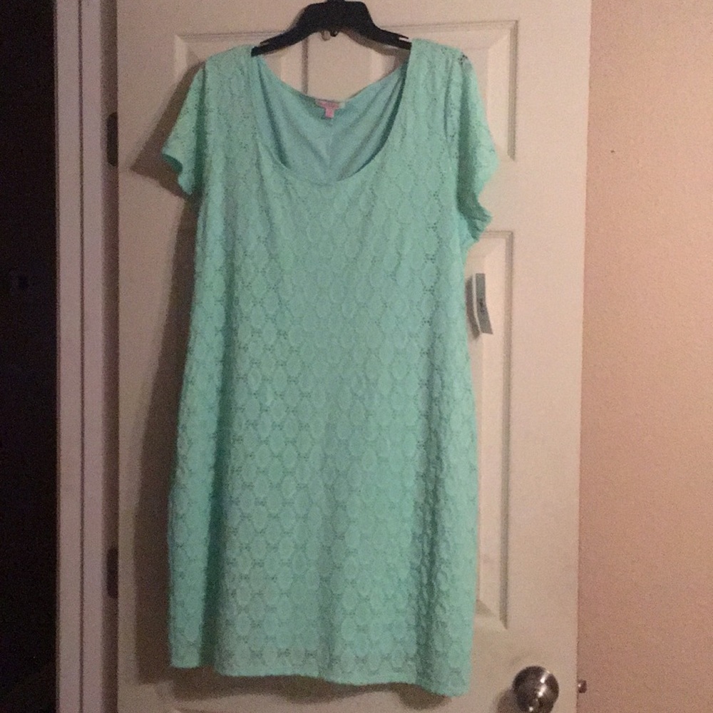 Isaac Mizrahi Scoop Neck Mint Dress